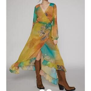 Kimchi Blue Amy Duster Jacket Wrap Dress Fairy Boho Festival Size Small NWOT